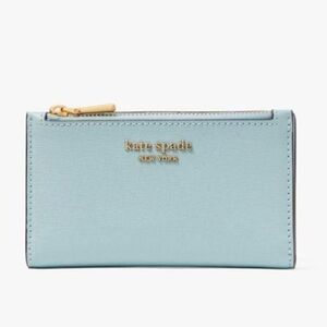 Kate Spade Morgan Small Slim Bifold Wallet in Light Blue